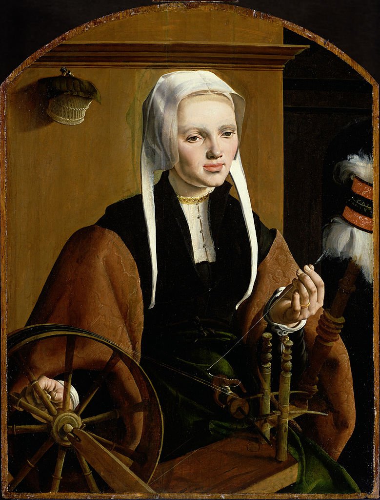 Portrait of Anna Codde, vintage artwork by Maerten van Heemskerck, A3 (16x12") Poster Print