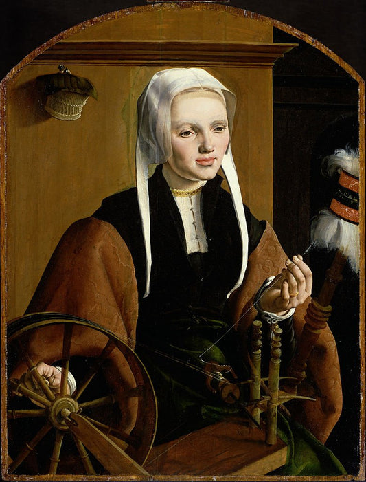 Portrait of Anna Codde, vintage artwork by Maerten van Heemskerck, A3 (16x12") Poster Print