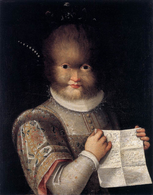 Portrait of Antonietta Gonzalez, vintage artwork by Lavinia Fontana, A3 (16x12") Poster Print