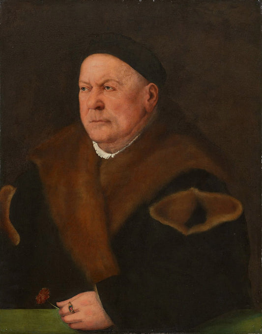 Portrait of Augsburg Patrician Ulrich Sulzer (1463-1545), vintage artwork by Christoph Amberger, A3 (16x12") Poster Print