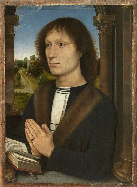 Portrait of Benedetto Portinari, vintage artwork by Hans Memling, A3 (16x12") Poster Print