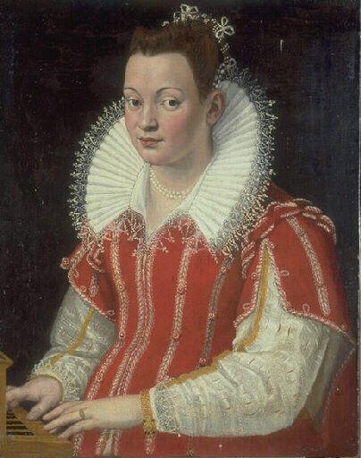 Portrait of Bianca Capello, vintage artwork by Lavinia Fontana, A3 (16x12") Poster Print