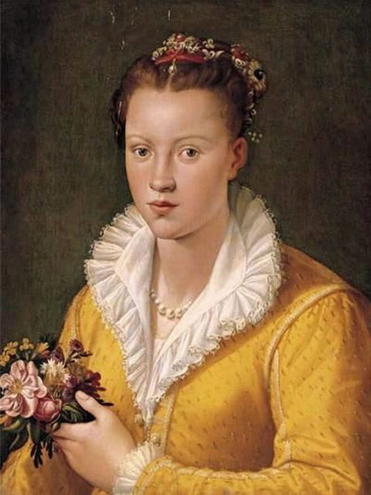 Portrait of Bianca Capello, vintage artwork by Santi di Tito, A3 (16x12") Poster Print