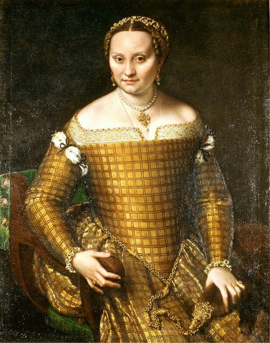 Portrait of Bianca Ponzoni Anguissola, the Artist's Mother, vintage artwork by Sofonisba Anguissola, A3 (16x12") Poster Print