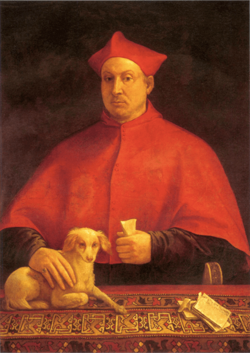 Portrait of Cardinal Pompeo Colonna, vintage artwork by Sebastiano del Piombo, A3 (16x12") Poster Print