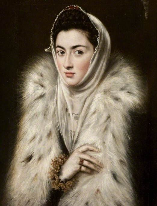 Portrait of Caterina Micaela of Spain, vintage artwork by Sofonisba Anguissola, A3 (16x12") Poster Print