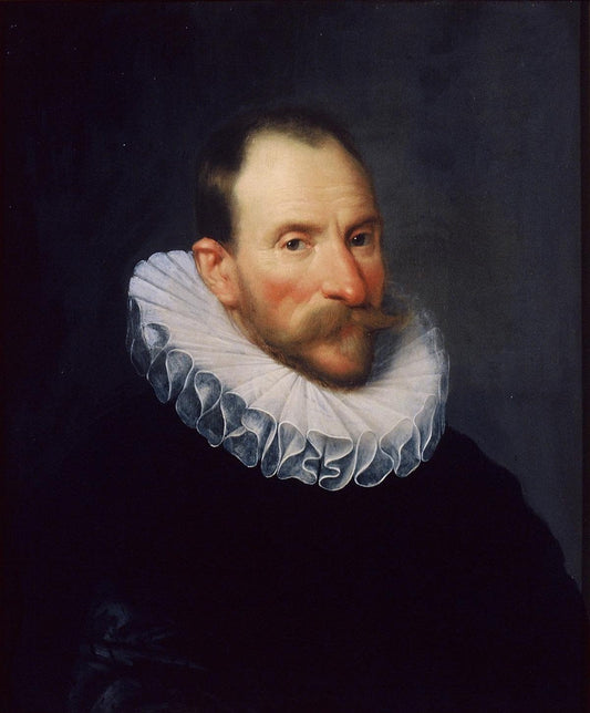 Portrait of Cornelis van Aerssen (1545-1627), vintage artwork by Michiel Jansz. van Mierevelt, 12x8" (A4) Poster