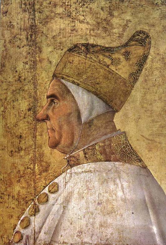 Portrait of Doge Giovanni Mocenigo, vintage artwork by Gentile Bellini, A3 (16x12") Poster Print