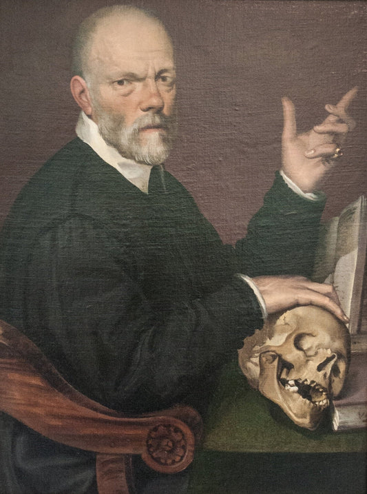 Portrait of Dr. Carlo Fontana, vintage artwork by Bartolomeo Passarotti, 12x8" (A4) Poster