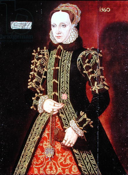 Portrait of Elizabeth Fitzgerald, Countess of Lincoln, vintage artwork by Steven van der Meulen, A3 (16x12") Poster Print