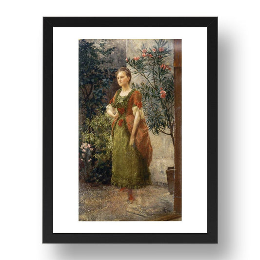 Portrait of Emile Floge circa 1892 by Gustav Klimt, 17x13" Frame