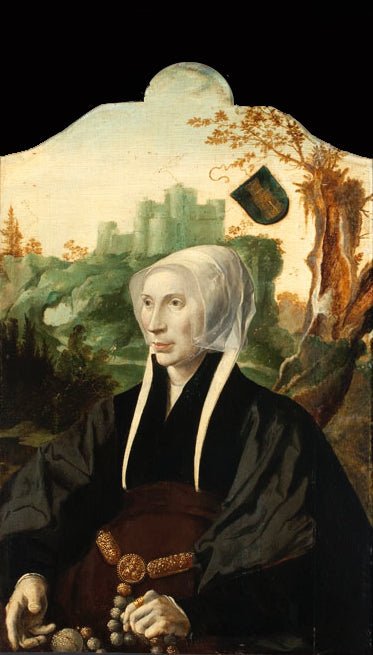 Portrait of Emmetje Teunisdr. van Souburgh, vintage artwork by Maerten van Heemskerck, A3 (16x12") Poster Print