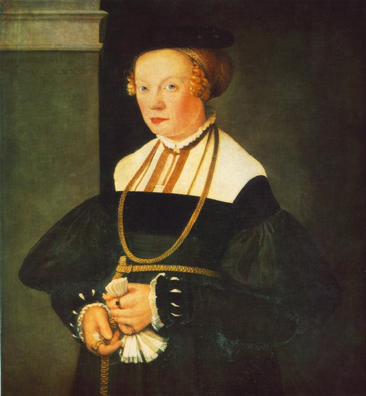 Portrait of Felicitas Seiler, vintage artwork by Christoph Amberger, A3 (16x12") Poster Print