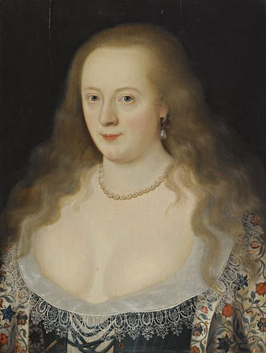 Portrait of Frances Howard, Countess of Hertford, later Countess of Richmond, vintage artwork by Marcus Gheeraerts the Younger, A3 (16x12") Poster Print