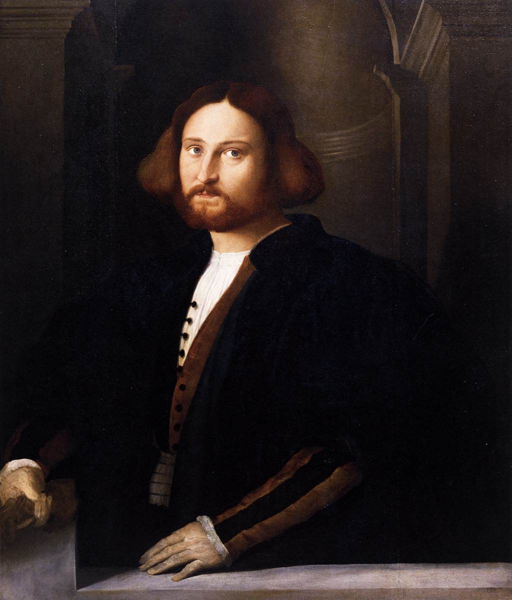 Portrait of Francesco Querini, vintage artwork by Palma il Vecchio, A3 (16x12") Poster Print
