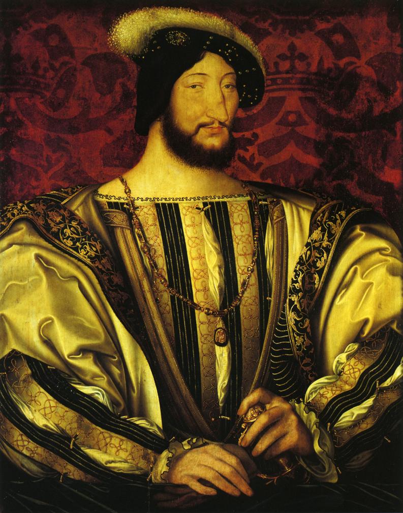 Portrait of Francis I, vintage artwork by Jean Clouet, A3 (16x12") Poster Print