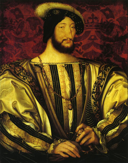 Portrait of Francis I, vintage artwork by Jean Clouet, A3 (16x12") Poster Print