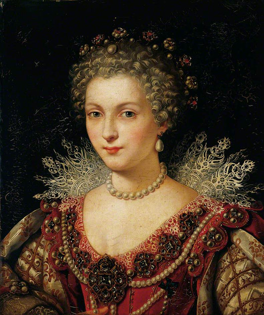 Portrait of Gabrielle d’Estrees, vintage artwork by After Lavinia Fontana, A3 (16x12") Poster Print