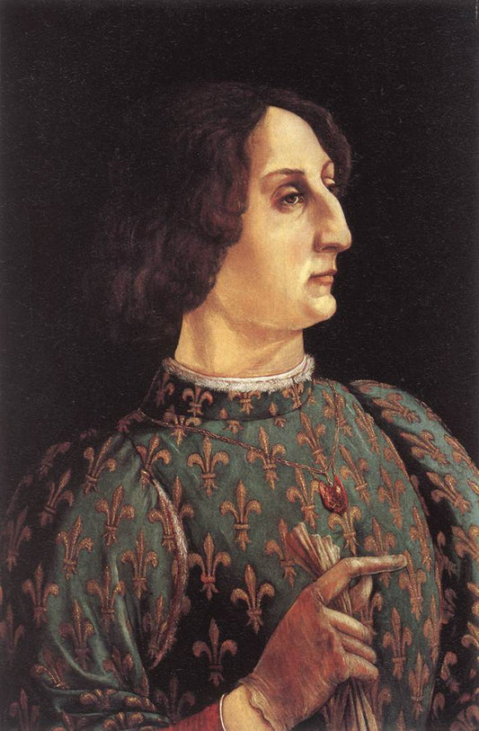 Portrait of Galeazzo Maria Sforza, vintage artwork by Piero Pollaiuolo, A3 (16x12") Poster Print