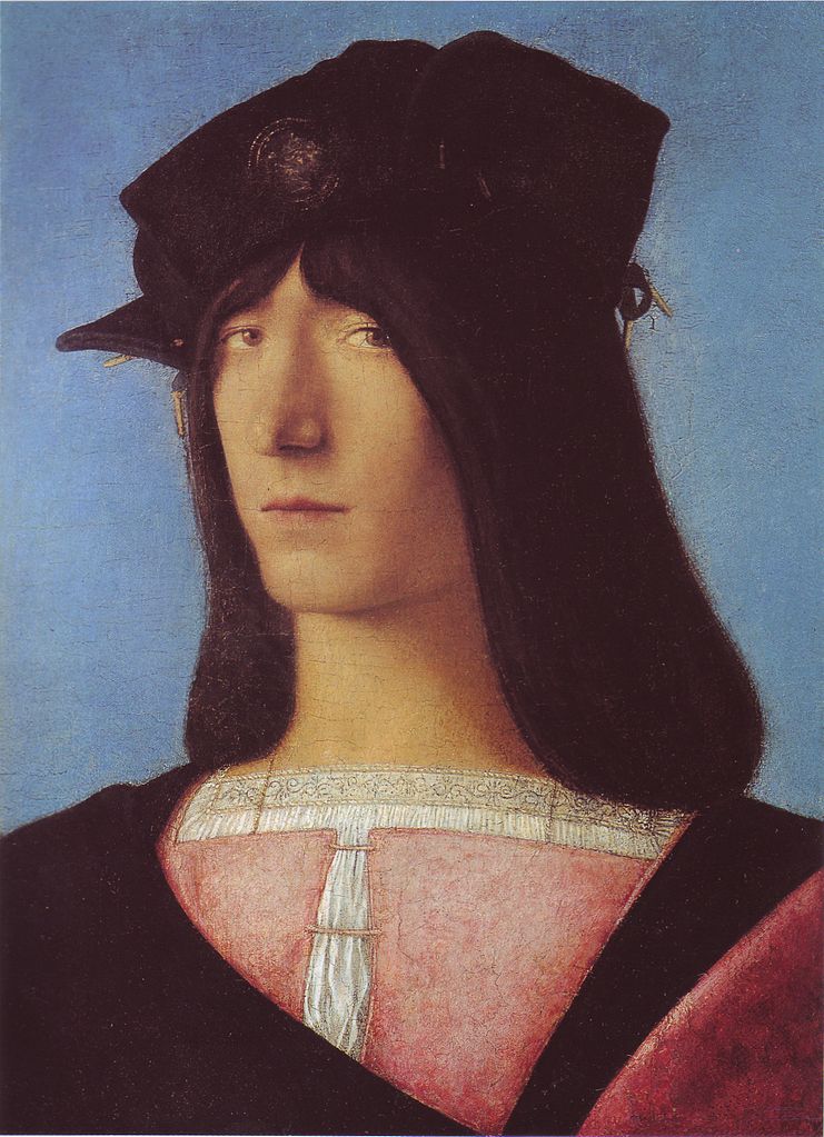 Portrait of Giovane Gentiluomo, vintage artwork by Bartolomeo Veneto, A3 (16x12") Poster Print