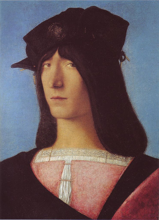 Portrait of Giovane Gentiluomo, vintage artwork by Bartolomeo Veneto, A3 (16x12") Poster Print