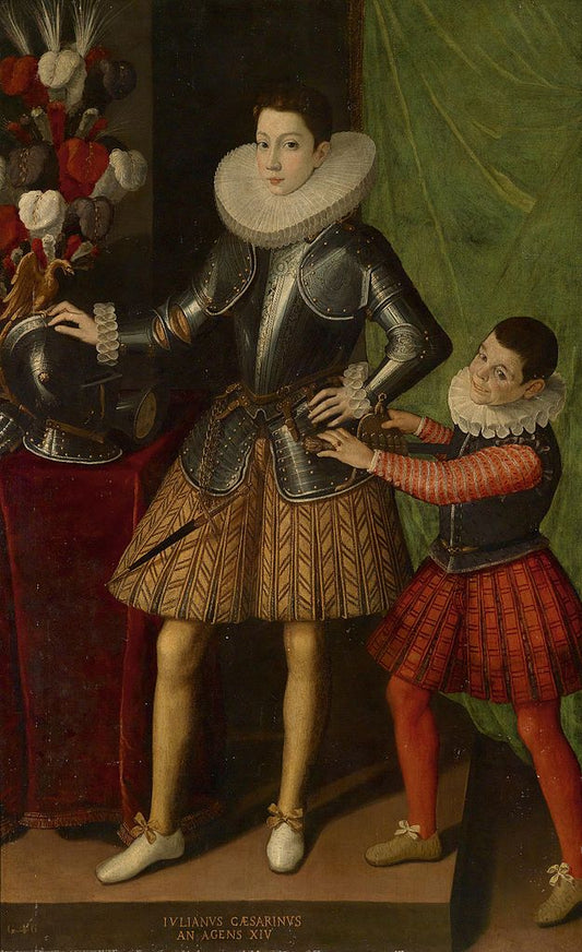 Portrait of Giuliano II Cesarini aged 14, vintage artwork by Sofonisba Anguissola, A3 (16x12") Poster Print
