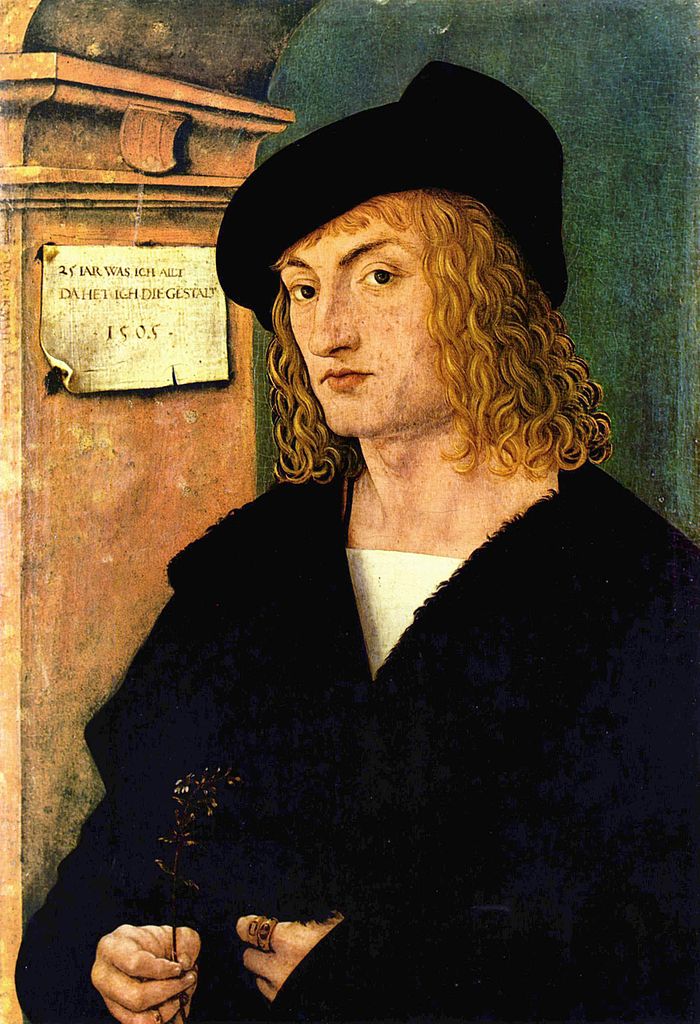 Portrait of Hans Schellenberger, vintage artwork by Hans Burgkmair, A3 (16x12") Poster Print