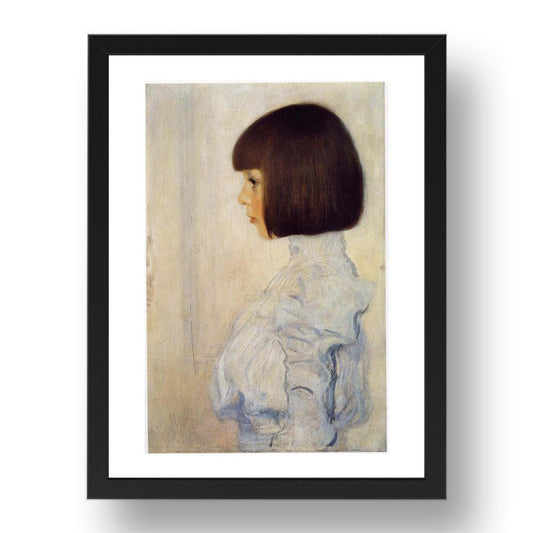 Portrait of Helene Klimt 1898 by Gustav Klimt, 17x13" Frame