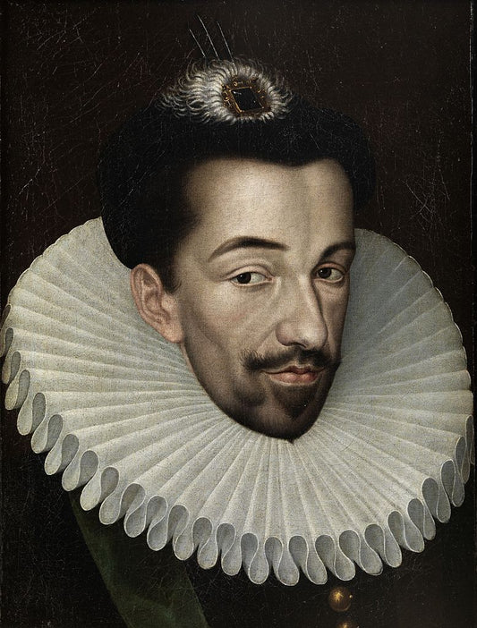 Portrait of Henry III of Poland and France, vintage artwork by François Quesnel, A3 (16x12") Poster Print