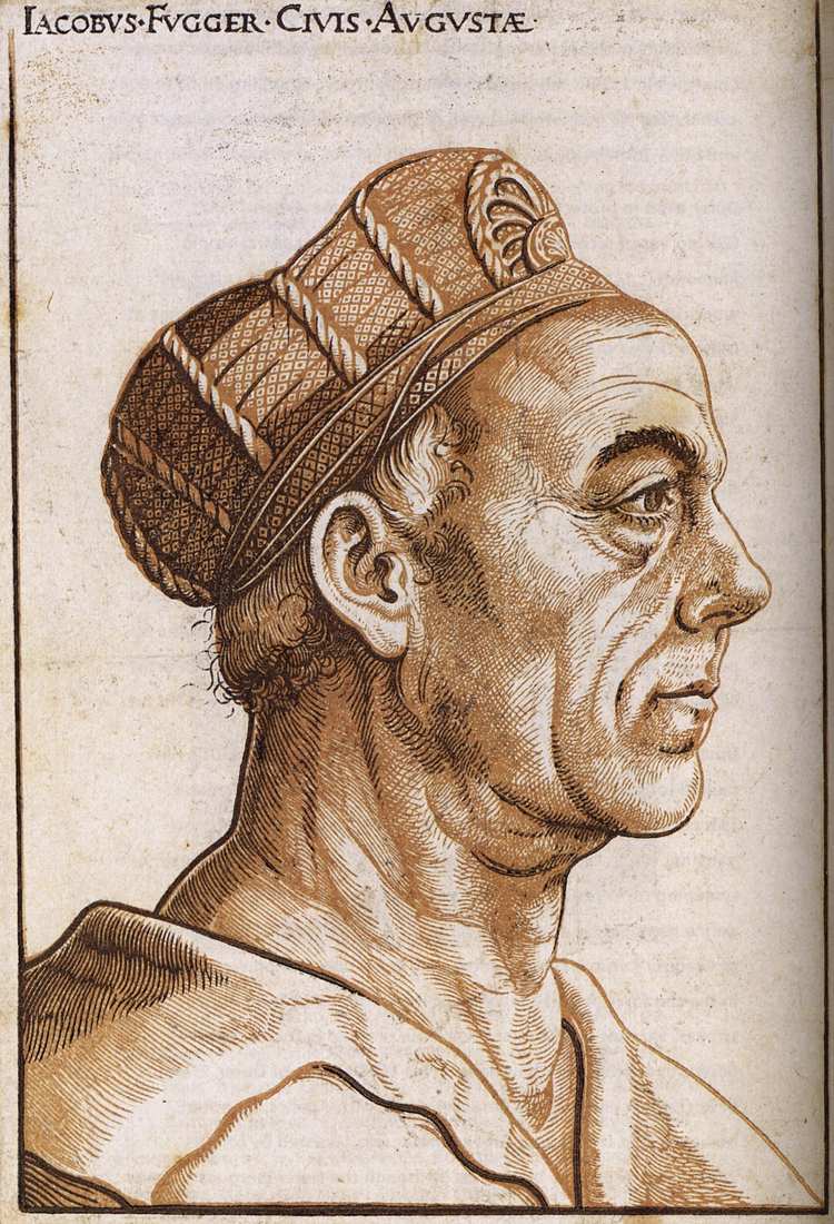 Portrait of Jacob Fugger, vintage artwork by Hans Burgkmair, A3 (16x12") Poster Print