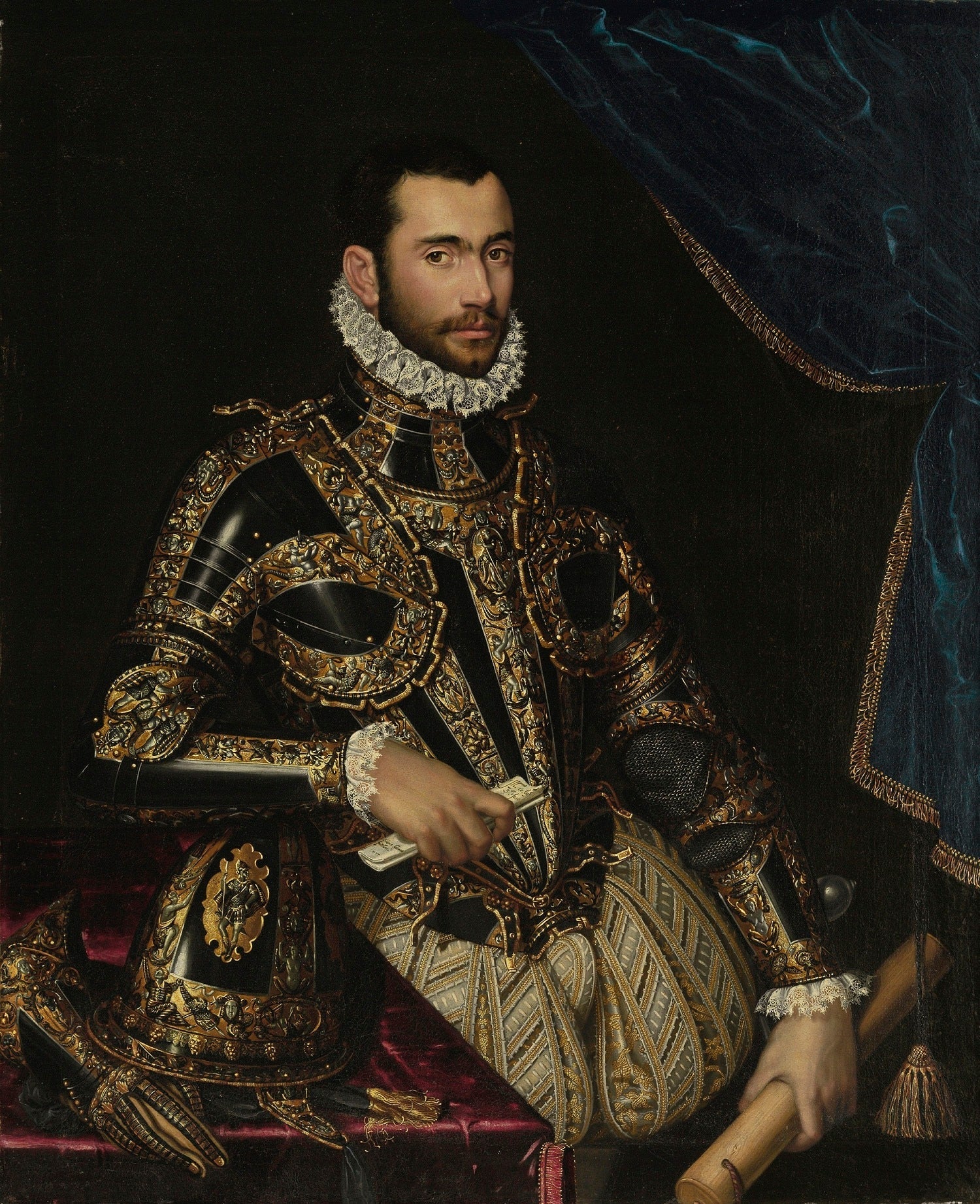 Portrait of Jacopo Boncompagni, vintage artwork by Scipione Pulzone, A3 (16x12") Poster Print