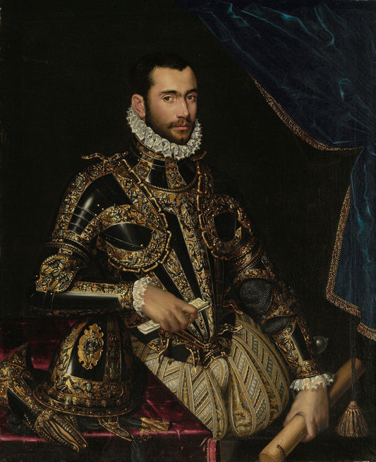 Portrait of Jacopo Boncompagni, vintage artwork by Scipione Pulzone, A3 (16x12") Poster Print
