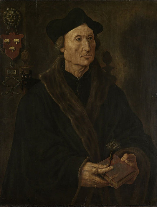Portrait of Johannes Colmannus, vintage artwork by Maerten van Heemskerck, A3 (16x12") Poster Print