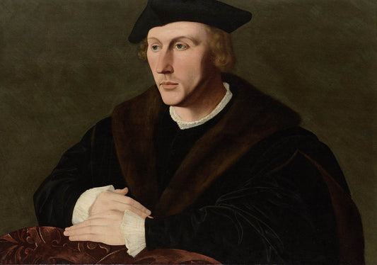 Portrait of Joris van Egmond, vintage artwork by Jan van Scorel, A3 (16x12") Poster Print