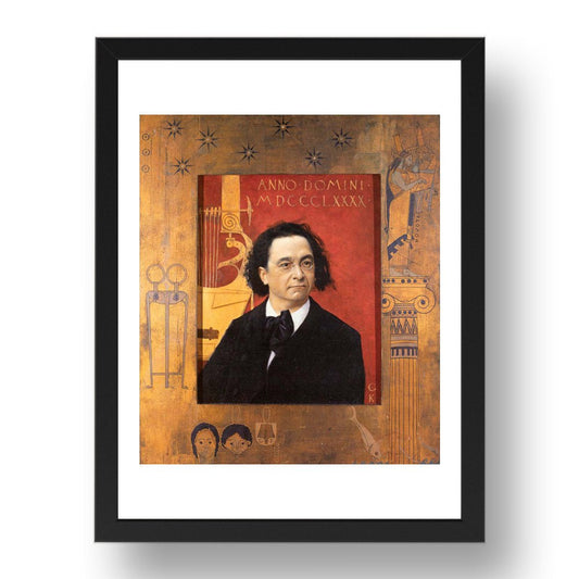 Portrait of Joseph Pembauer 1890 by Gustav Klimt, 17x13" Frame