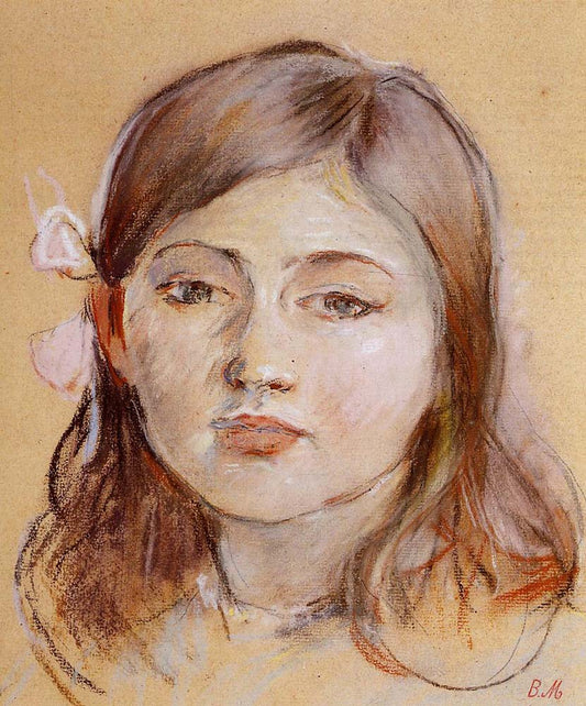 Portrait of Julie - 1889 - by Berthe Morisot, vintage art, modern poster print