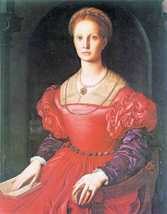 Portrait of Lucrezia Panciatichi, vintage artwork by Agnolo Bronzino, A3 (16x12") Poster Print