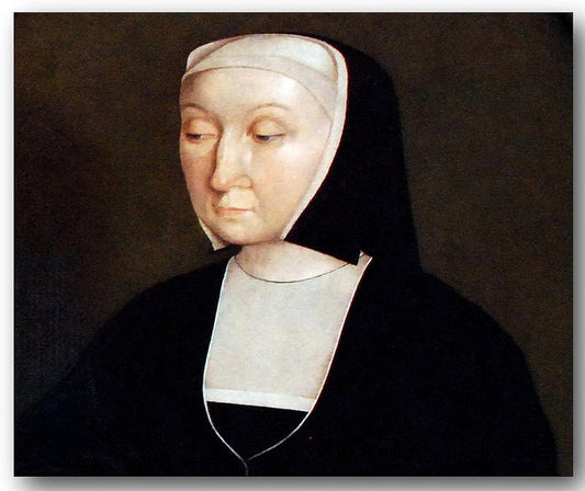 Portrait of Magdalena, Countess of Werdenberg (1464-1538), Wife of Jan, Count of Egmond., vintage artwork by Master of Alkmaar, A3 (16x12") Poster Print