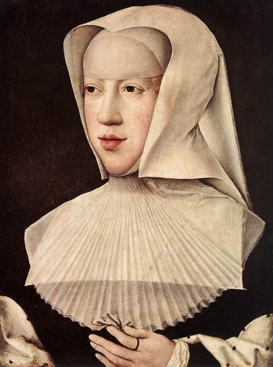 Portrait of Margareta Van Oostenrijk, vintage artwork by Bernaert van Orley, A3 (16x12") Poster Print