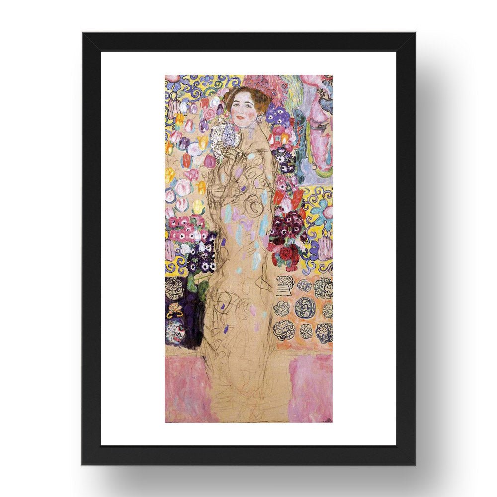 Portrait of Maria Munk (unfinished) 1917 1918 by Gustav Klimt, 17x13" Frame