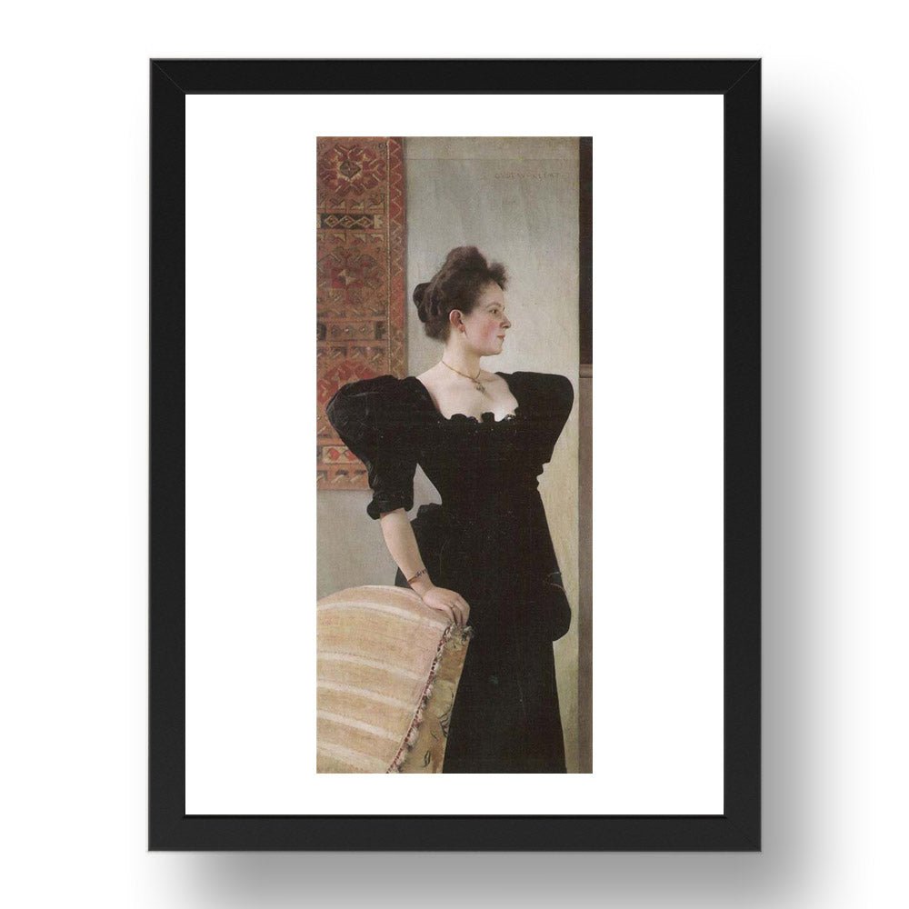 Portrait of Marie Breunig 1894 by Gustav Klimt, 17x13" Frame