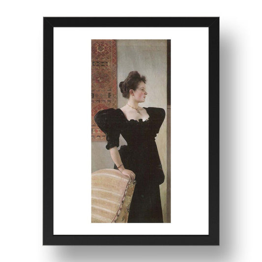 Portrait of Marie Breunig 1894 by Gustav Klimt, 17x13" Frame