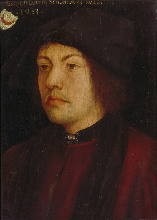 Portrait of Martin Schongauer, vintage artwork by Attributed to Hans Burgkmair, A3 (16x12") Poster Print