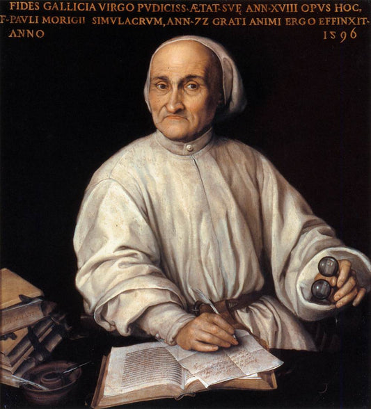 Portrait of Paolo Morigia, vintage artwork by Fede Galizia, 12x8" (A4) Poster