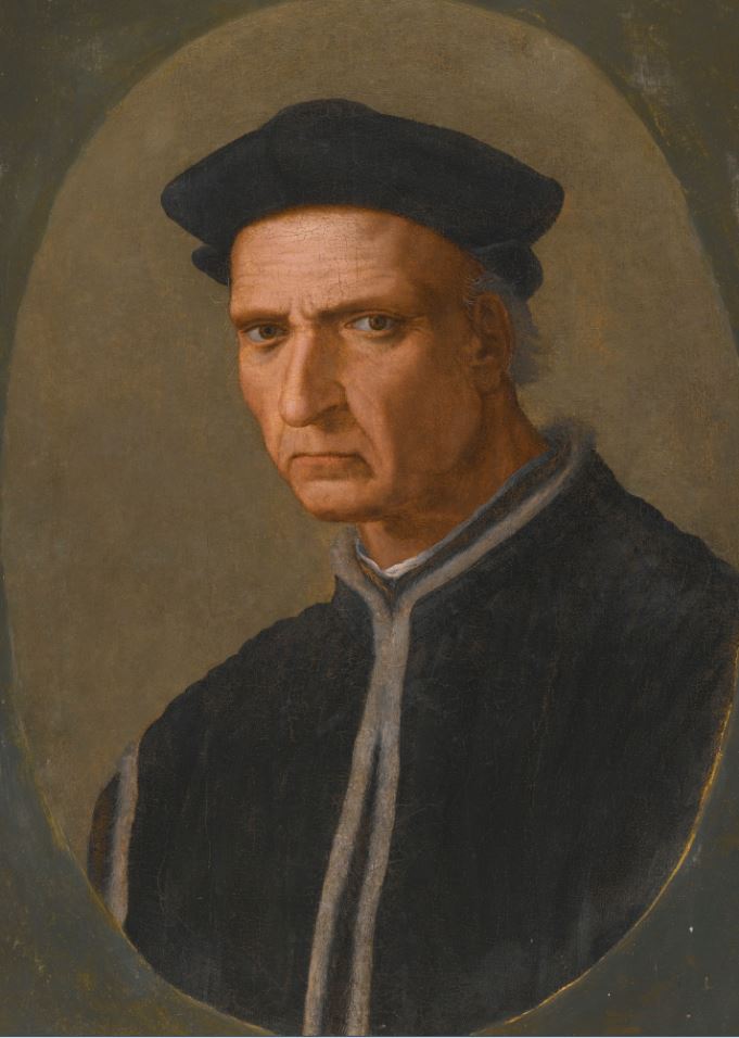 Portrait of Piero Soderini, vintage artwork by Ridolfo Ghirlandaio, A3 (16x12") Poster Print