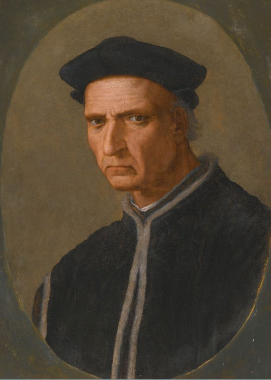 Portrait of Piero Soderini, vintage artwork by Ridolfo Ghirlandaio, A3 (16x12") Poster Print