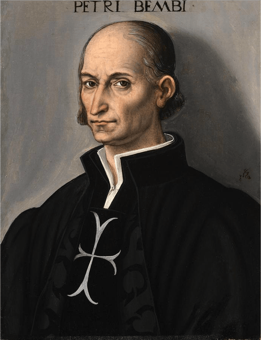Portrait of Pietro Bembo, vintage artwork by Lucas Cranach the Younger, 12x8" (A4) Poster
