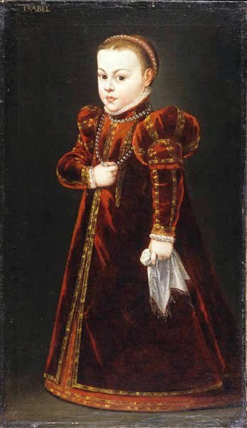 Portrait of Princess Isabella Vasa, vintage artwork by Domenicus Verwilt, A3 (16x12") Poster Print