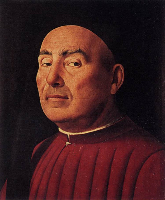 Portrait of Rittrato Trivulzio, vintage artwork by Antonello da Messina, A3 (16x12") Poster Print