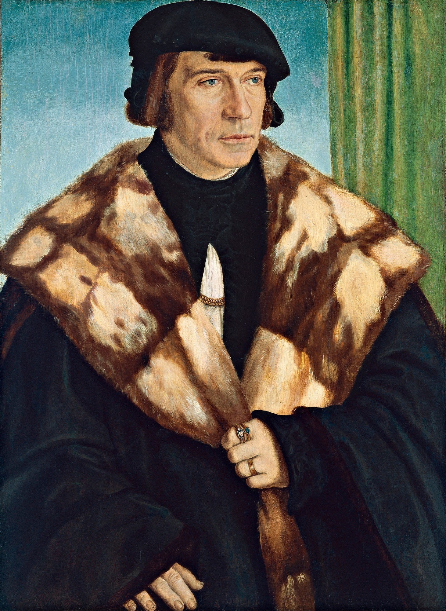 Portrait of Ruprecht Stüpf, vintage artwork by Barthel Beham, A3 (16x12") Poster Print